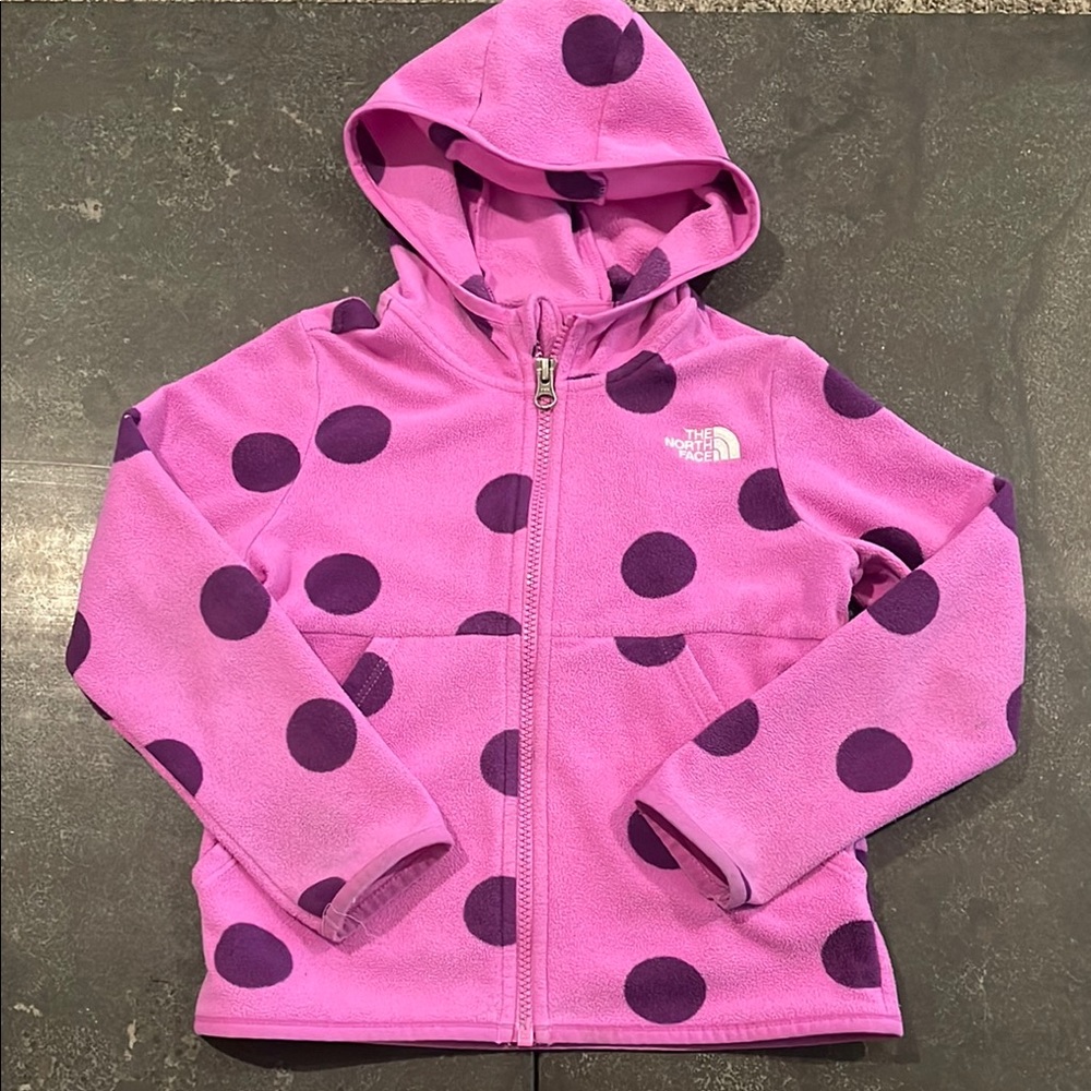 The North Face Kids' Pink Polka Dot Hoodie